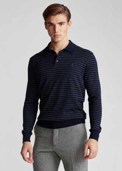 Men's Polo Ralph Lauren Cotton Polo-Collar Sweater | 365108BJA